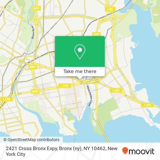 Mapa de 2421 Cross Bronx Expy, Bronx (ny), NY 10462