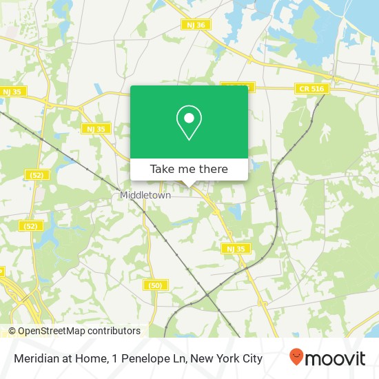 Meridian at Home, 1 Penelope Ln map