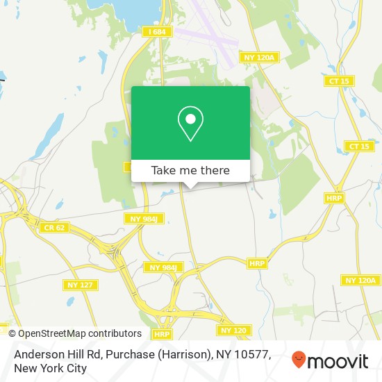 Mapa de Anderson Hill Rd, Purchase (Harrison), NY 10577