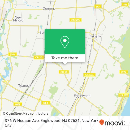 376 W Hudson Ave, Englewood, NJ 07631 map