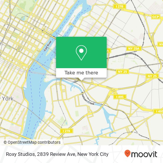 Roxy Studios, 2839 Review Ave map