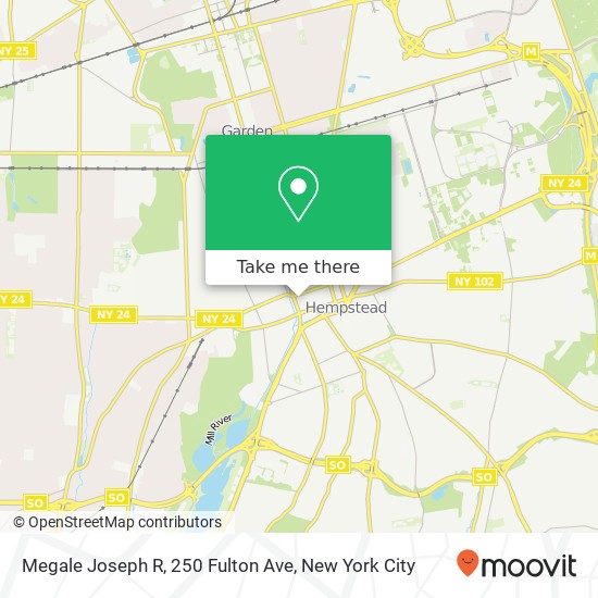 Mapa de Megale Joseph R, 250 Fulton Ave