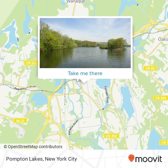 Pompton Lakes map