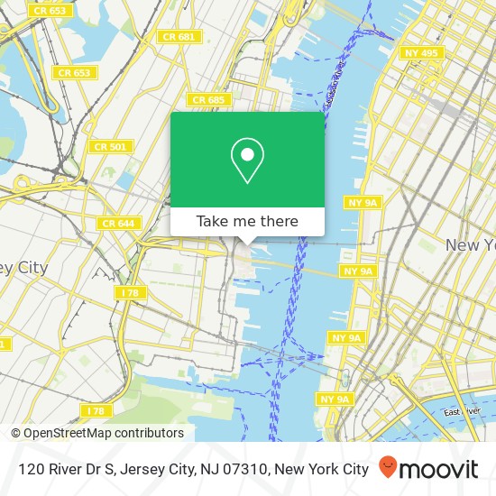 120 River Dr S, Jersey City, NJ 07310 map