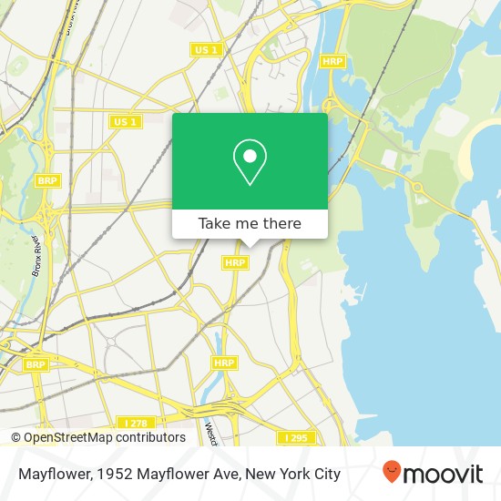 Mapa de Mayflower, 1952 Mayflower Ave