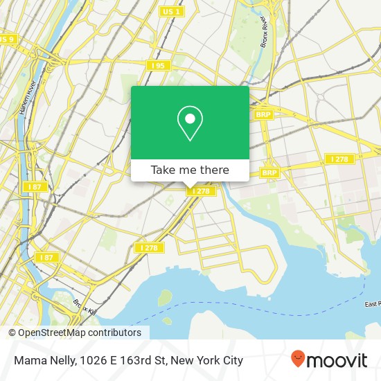 Mama Nelly, 1026 E 163rd St map