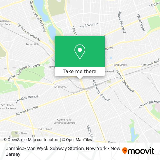 Jamaica- Van Wyck Subway Station map