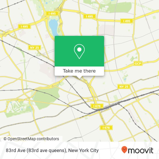 Mapa de 83rd Ave (83rd ave queens), Kew Gardens, NY 11415