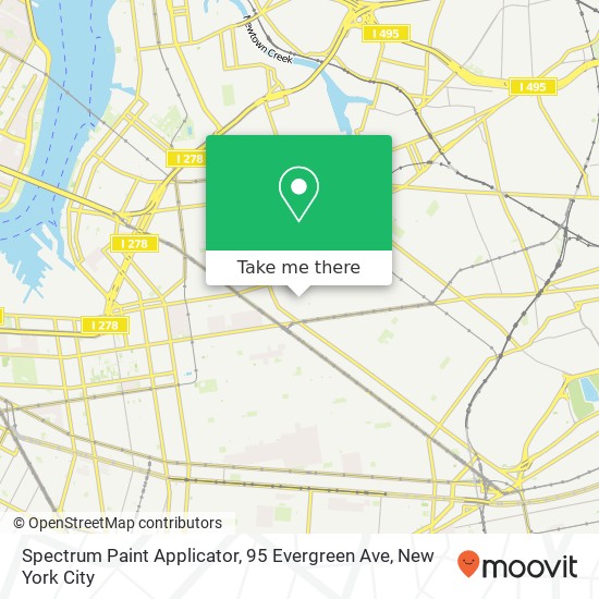 Mapa de Spectrum Paint Applicator, 95 Evergreen Ave