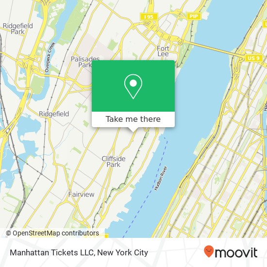 Mapa de Manhattan Tickets LLC