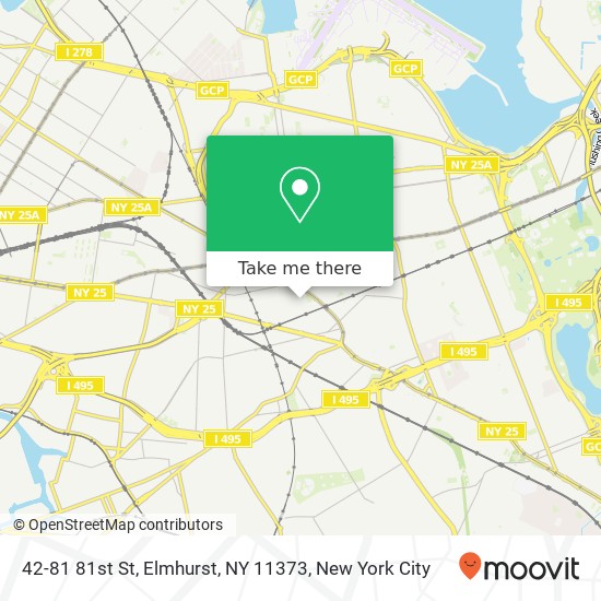42-81 81st St, Elmhurst, NY 11373 map