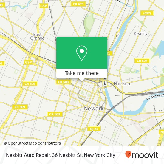 Nesbitt Auto Repair, 36 Nesbitt St map