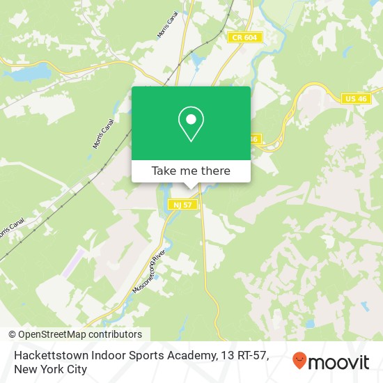 Mapa de Hackettstown Indoor Sports Academy, 13 RT-57