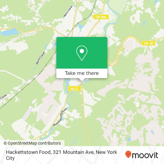 Hackettstown Food, 321 Mountain Ave map