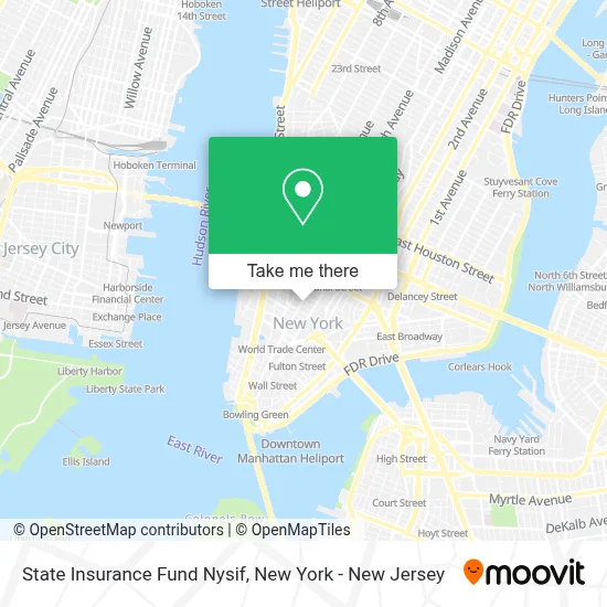 State Insurance Fund Nysif map