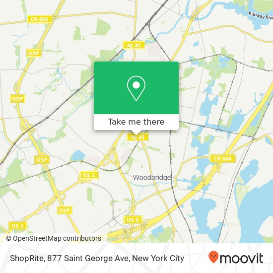 Mapa de ShopRite, 877 Saint George Ave