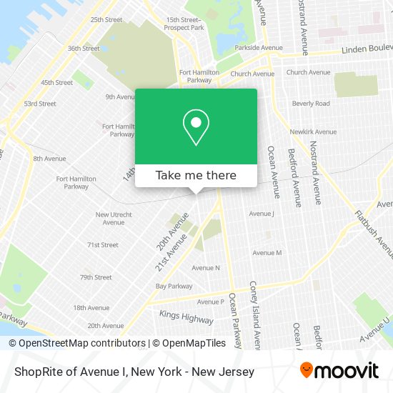 ShopRite of Avenue I map