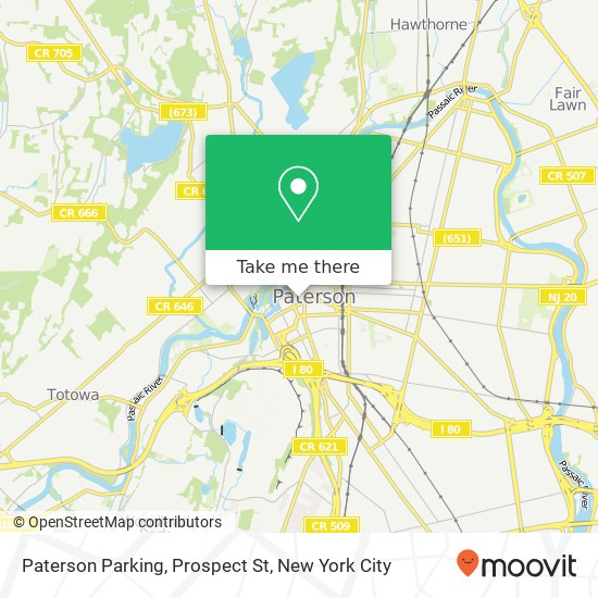 Mapa de Paterson Parking, Prospect St