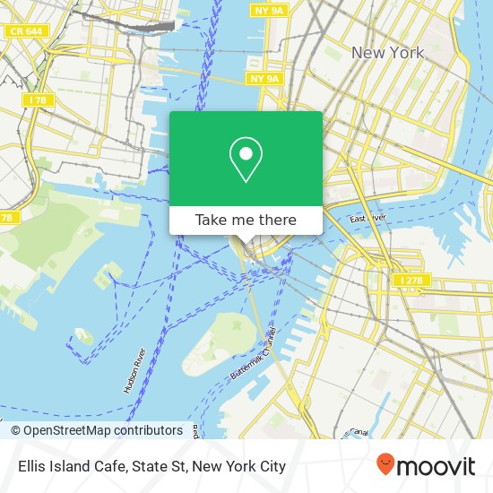 Ellis Island Cafe, State St map