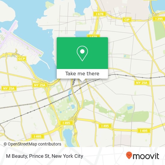M Beauty, Prince St map
