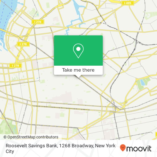 Mapa de Roosevelt Savings Bank, 1268 Broadway