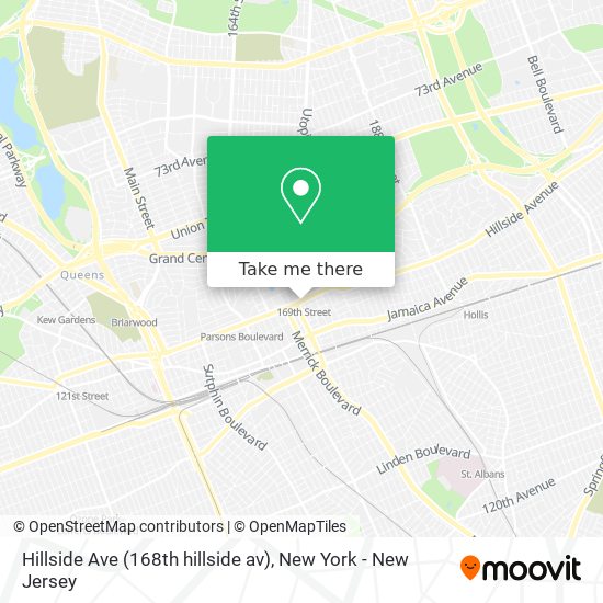 Hillside Ave (168th hillside av) map