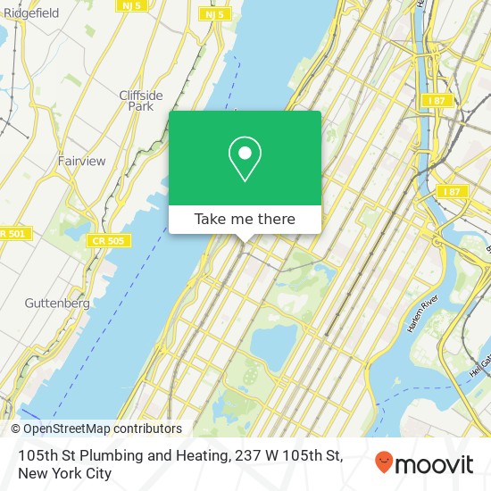 Mapa de 105th St Plumbing and Heating, 237 W 105th St