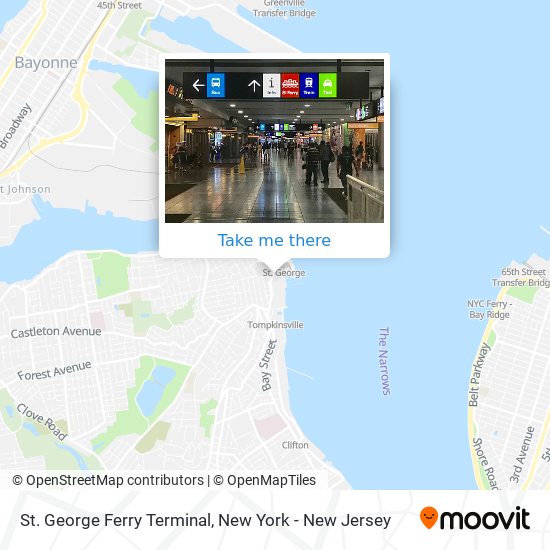 St. George Ferry Terminal map