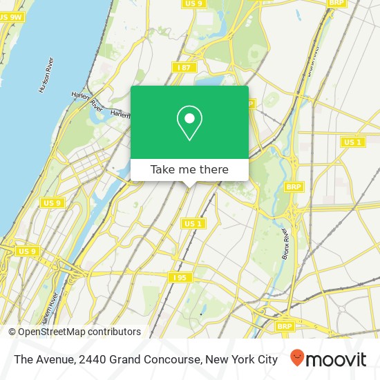 The Avenue, 2440 Grand Concourse map