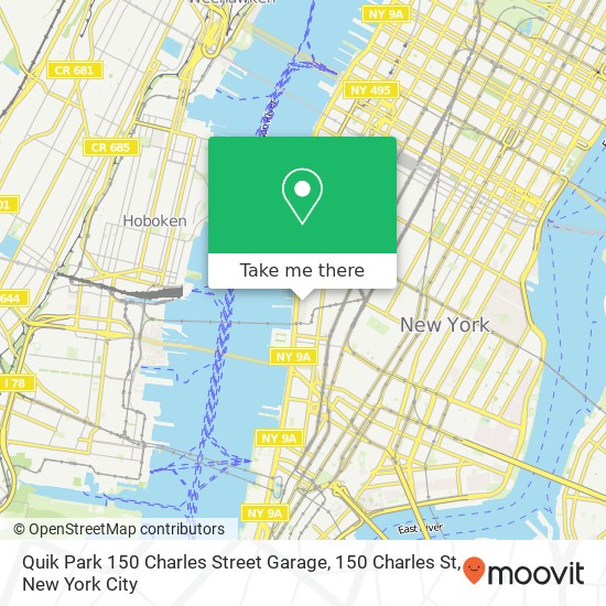 Mapa de Quik Park 150 Charles Street Garage, 150 Charles St