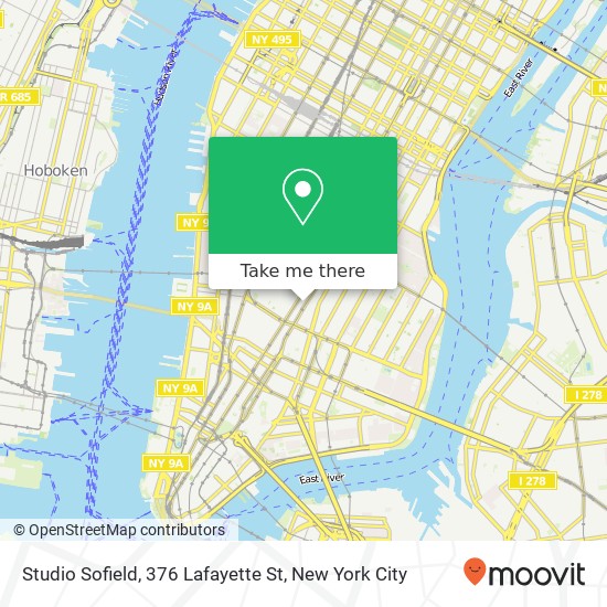 Mapa de Studio Sofield, 376 Lafayette St