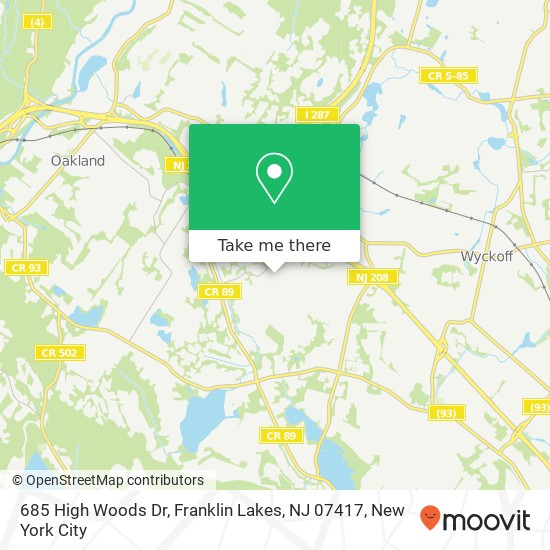 685 High Woods Dr, Franklin Lakes, NJ 07417 map
