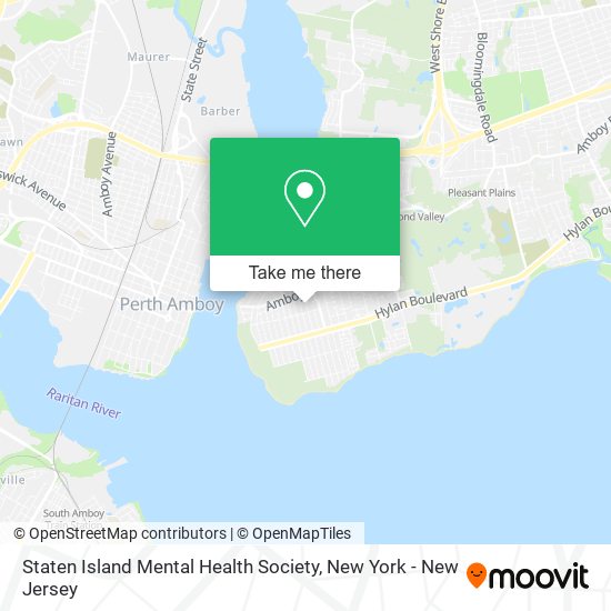 Mapa de Staten Island Mental Health Society