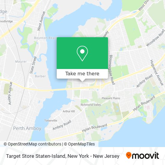 Mapa de Target Store Staten-Island