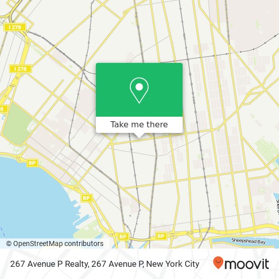 Mapa de 267 Avenue P Realty, 267 Avenue P