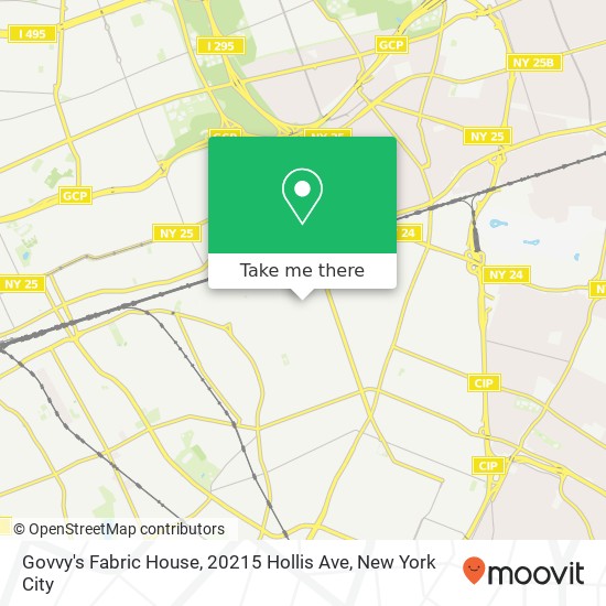 Mapa de Govvy's Fabric House, 20215 Hollis Ave