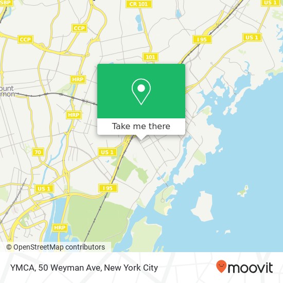 Mapa de YMCA, 50 Weyman Ave