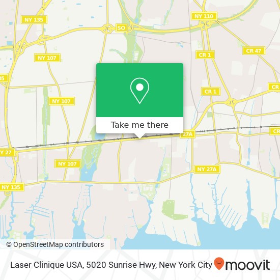Laser Clinique USA, 5020 Sunrise Hwy map