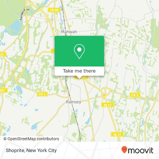 Mapa de Shoprite, 2 Interstate Shop Ctr