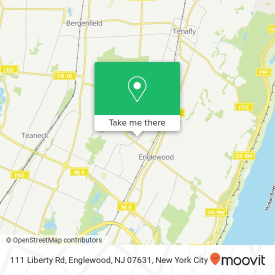 Mapa de 111 Liberty Rd, Englewood, NJ 07631