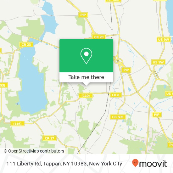 111 Liberty Rd, Tappan, NY 10983 map