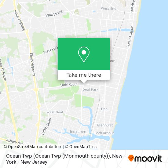 Mapa de Ocean Twp (Ocean Twp (Monmouth county))