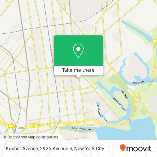 Kosher Avenue, 2925 Avenue S map