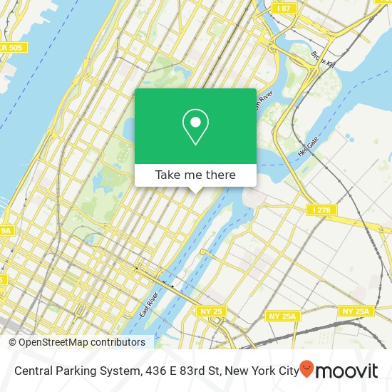 Central Parking System, 436 E 83rd St map
