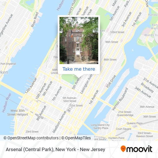Arsenal (Central Park) map
