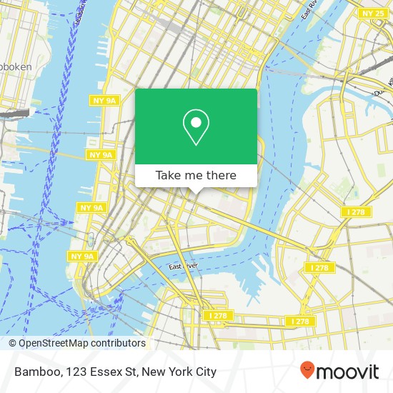 Bamboo, 123 Essex St map