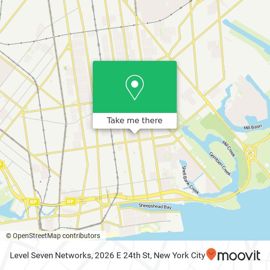 Mapa de Level Seven Networks, 2026 E 24th St