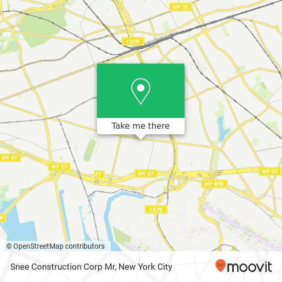 Mapa de Snee Construction Corp Mr