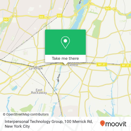 Interpersonal Technology Group, 100 Merrick Rd map