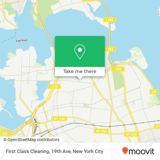 First Class Cleaning, 19th Ave map